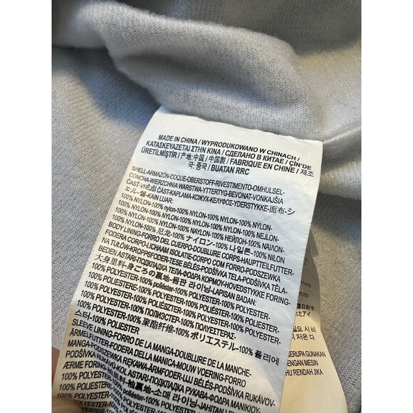 VANS SNAP FRONT NYLON COACHES JACKET MEDIUM Kids Large Light Grey - Picture 7 of 9